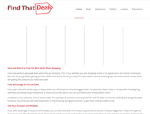 Tablet Screenshot of findthatdeal.net